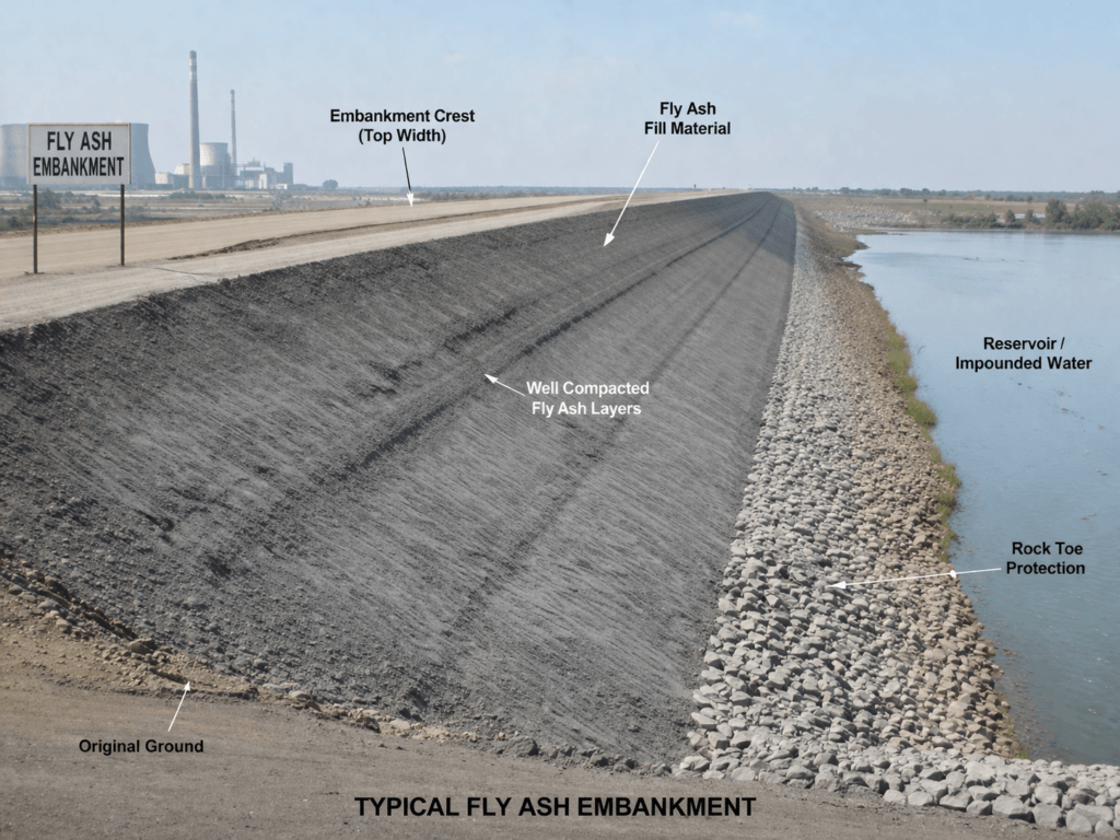 flyash embankment