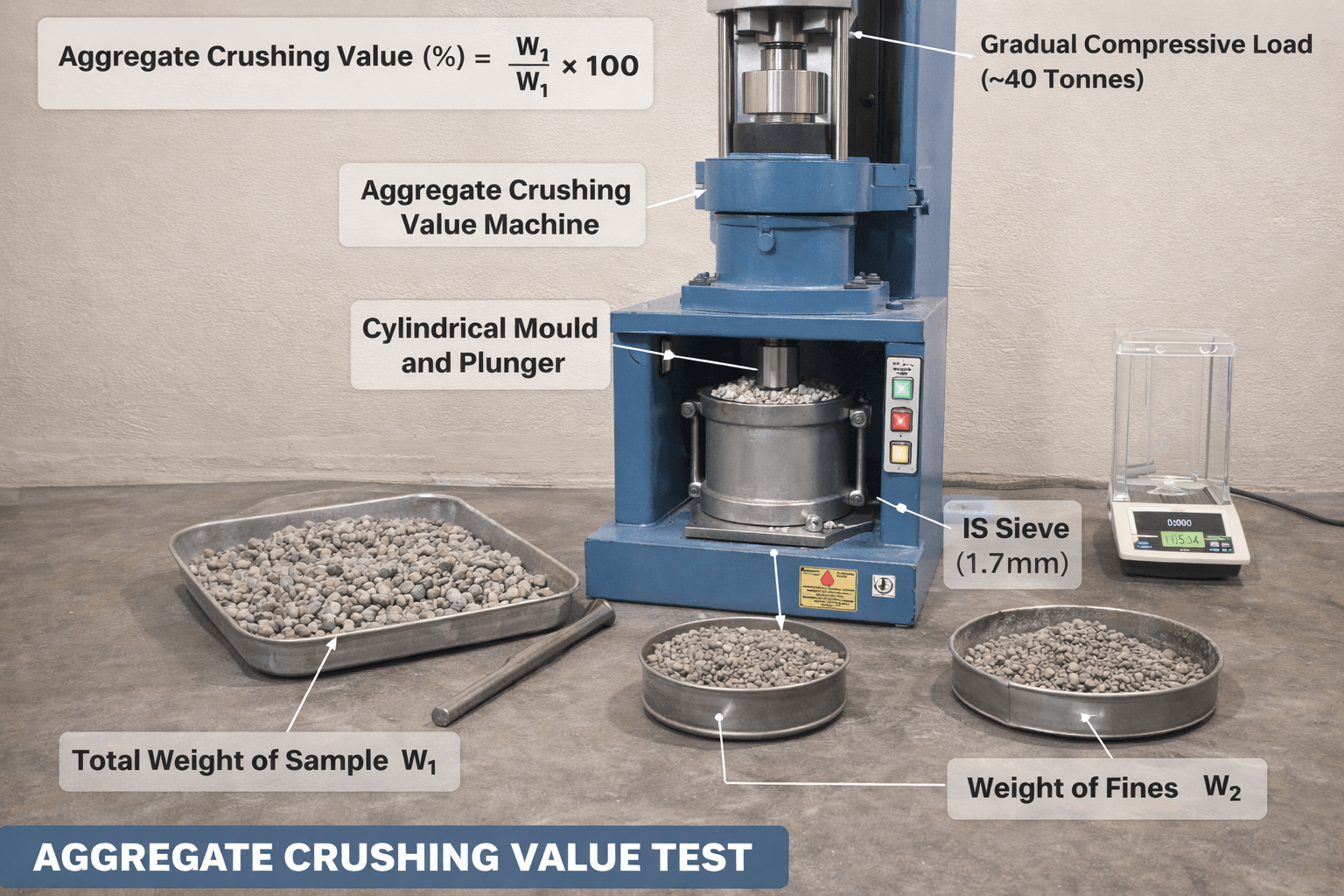 Aggregate Crushing Value Test As Per IS 2386 aggregate-crushing-value-test-as-per-is-2386