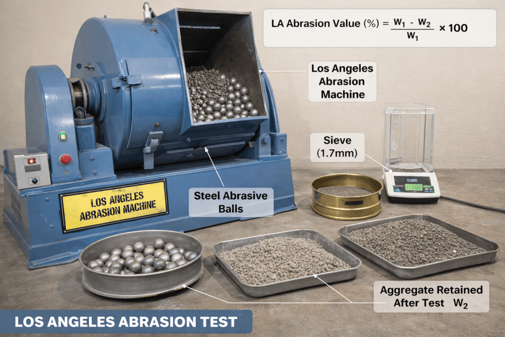 Los Angeles Abrasion Test Apparatus