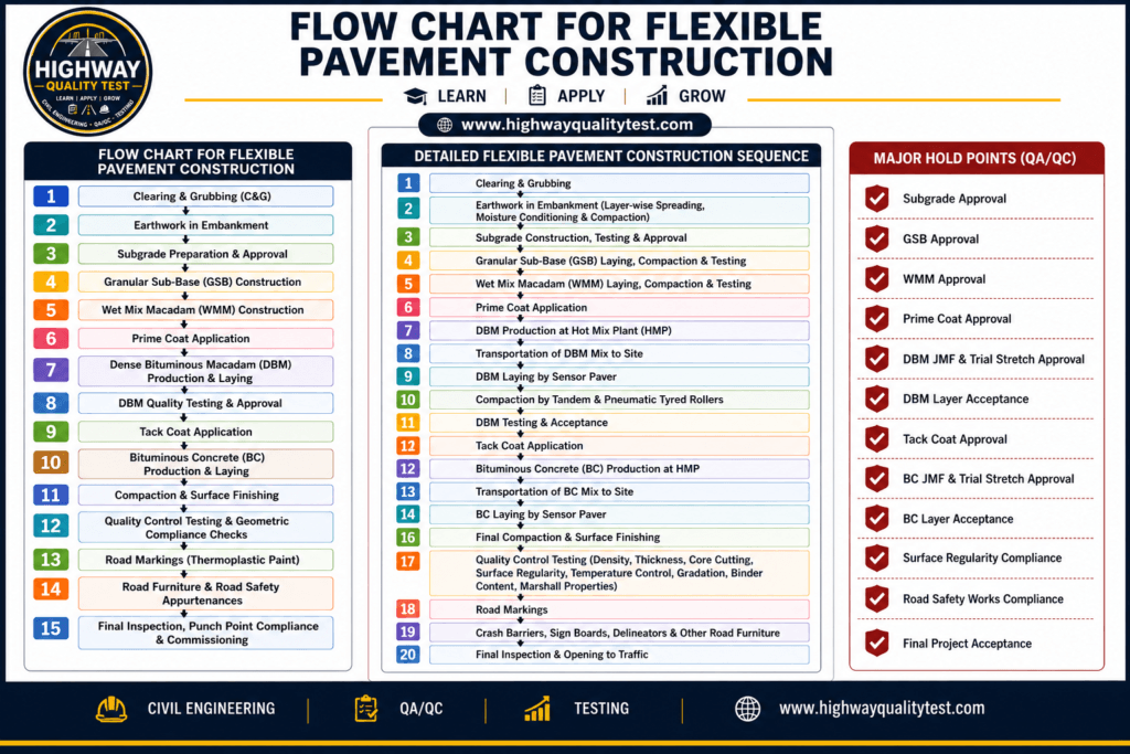 flw chart flexible pavement