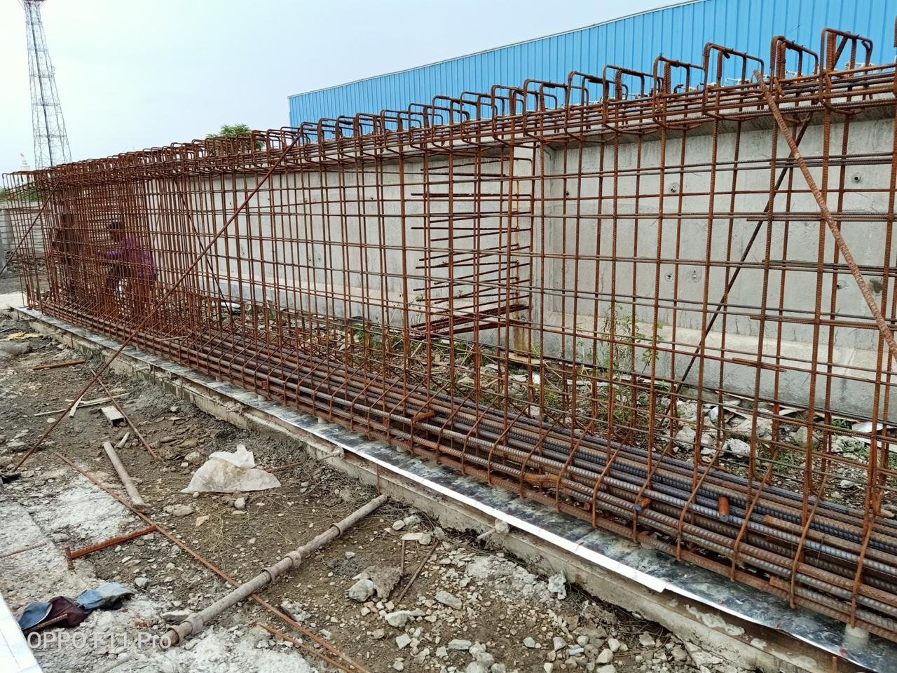 Steel binding and reinforcement work for PSC girder